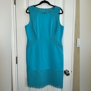 Antonio Melani Aqua Blue Sheath Dress